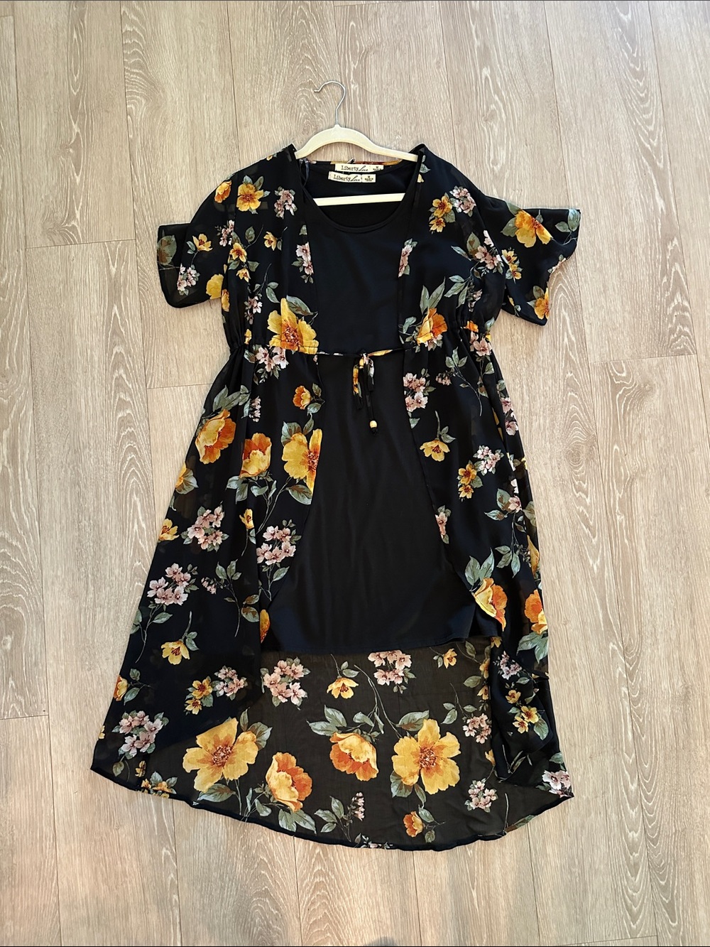 Liberty Love Black Top with Subtle Yellow Trim